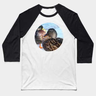 Three Ducks on the Beach Baseball T-Shirt